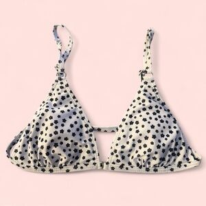 Floral Print Triangle Bikini Top